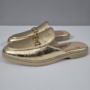 Sam Edelman Gold Mules